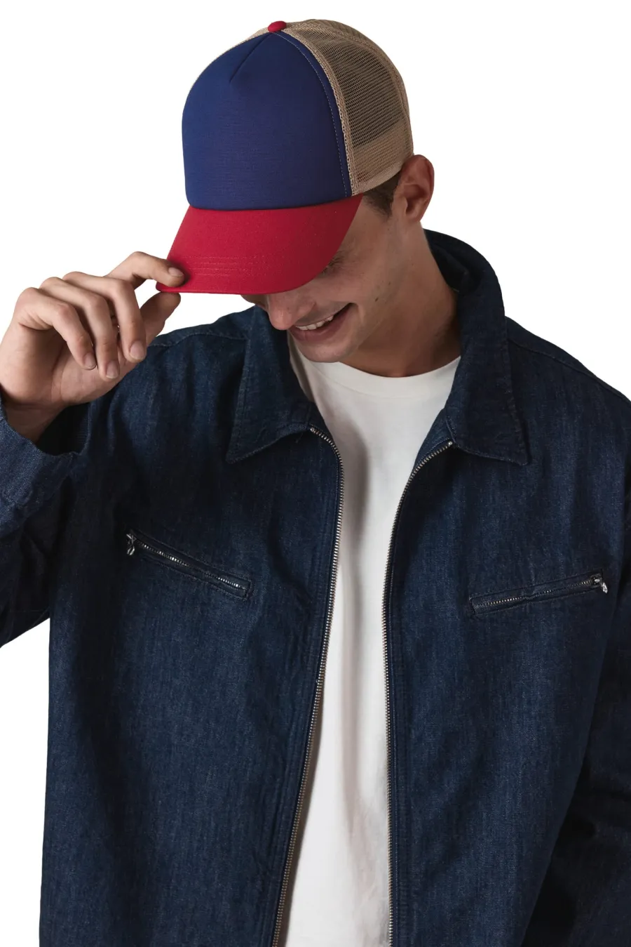 Casquette trucker 5 panneaux en coton canvas - K-up Gold Label — K-up personnalisable
