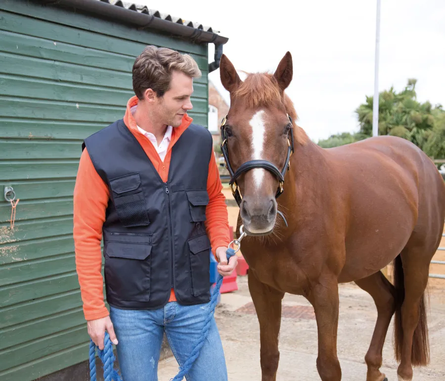 Gilet reporter multi-poches polycoton — Result personnalisable