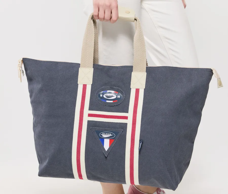VINTAGE BIG SHOPPING BAG CANVAS — Pen Duick personnalisable