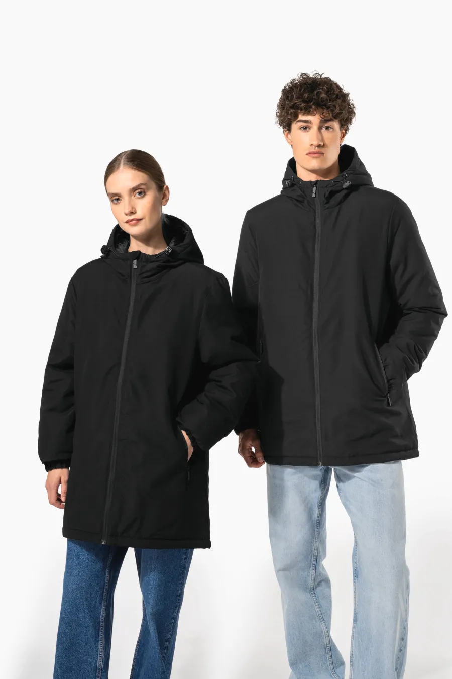 Parka à capuche recyclée unisexe — Kariban personnalisable