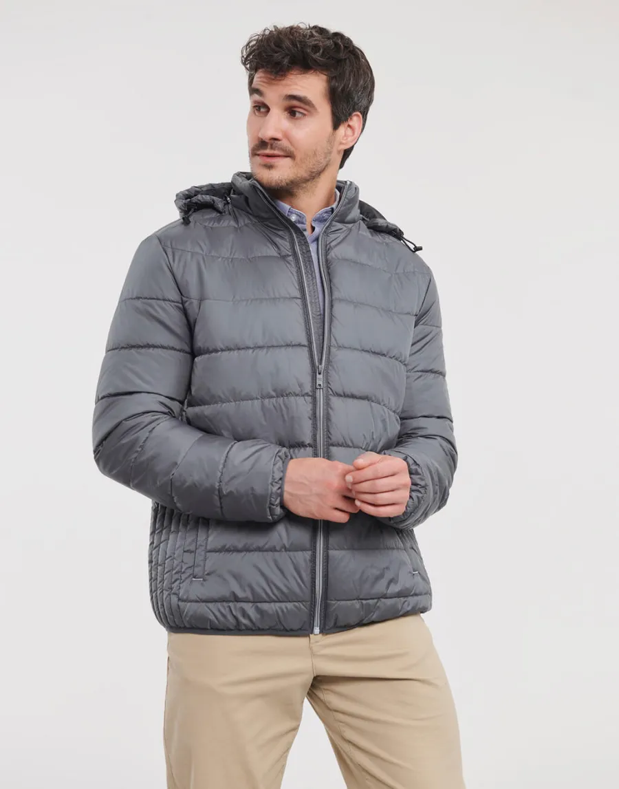 Men's Hooded Nano Jacket — Russell Athletic personnalisable
