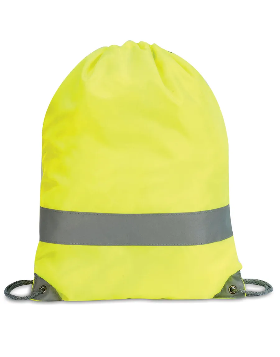 Stafford Hi-vis Drawstring Tote — Shugon personnalisable