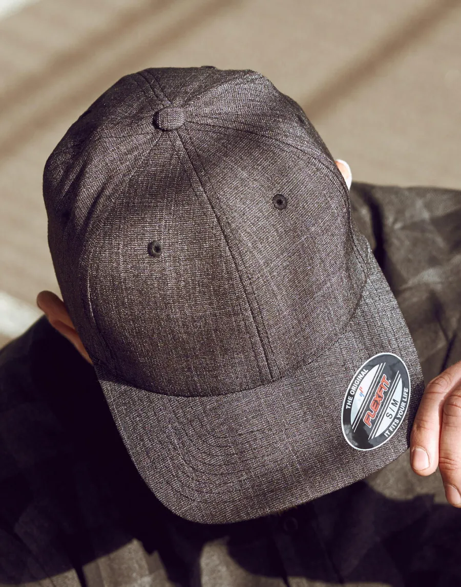 Fine Melange Cap — Flexfit personnalisable