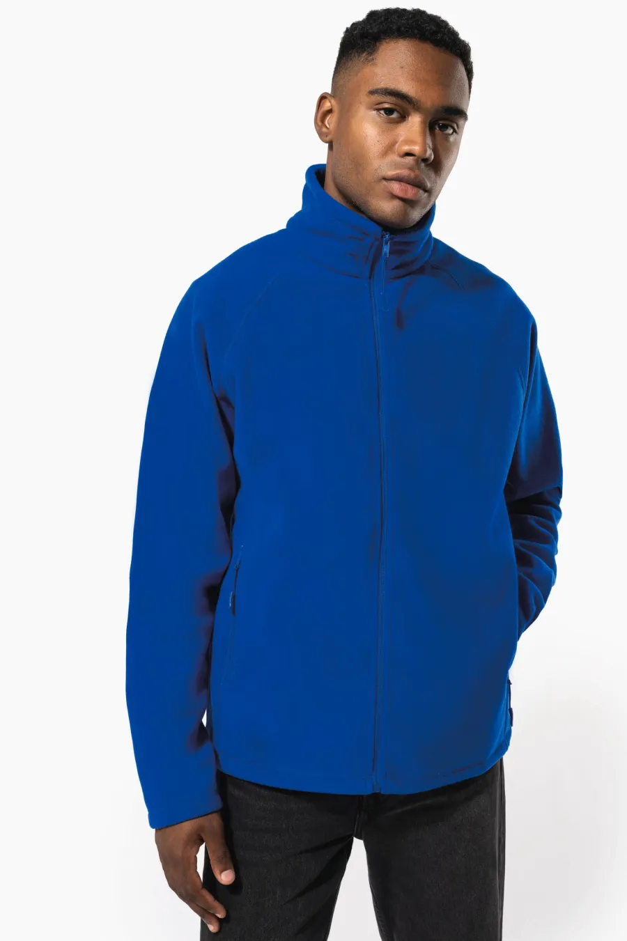 Veste micropolaire zippée manches raglan homme — Kariban personnalisable