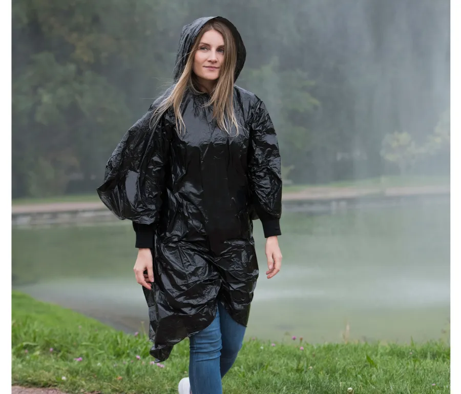 DISPOSABLE RAINING PONCHO "SUMATRA" — Korntex personnalisable