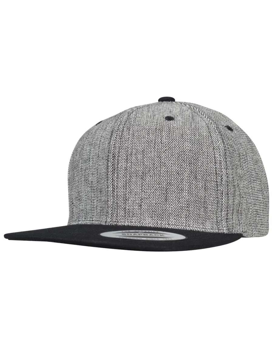 Melange Solid Snapback — Flexfit personnalisable