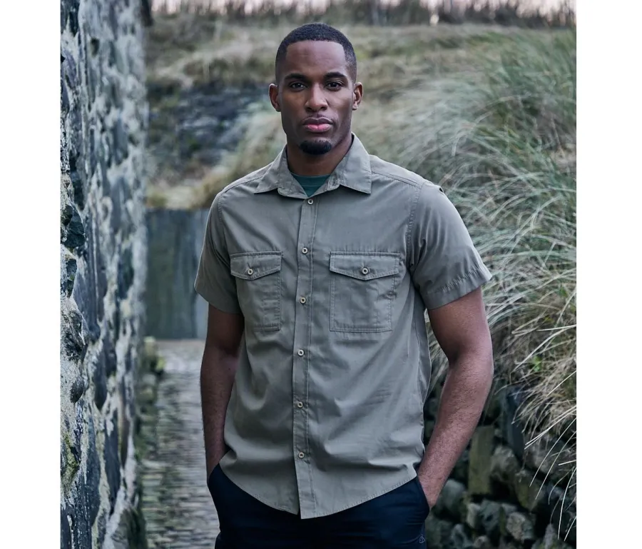 Chemise manches courtes en polyester recyclé — Craghoppers personnalisable