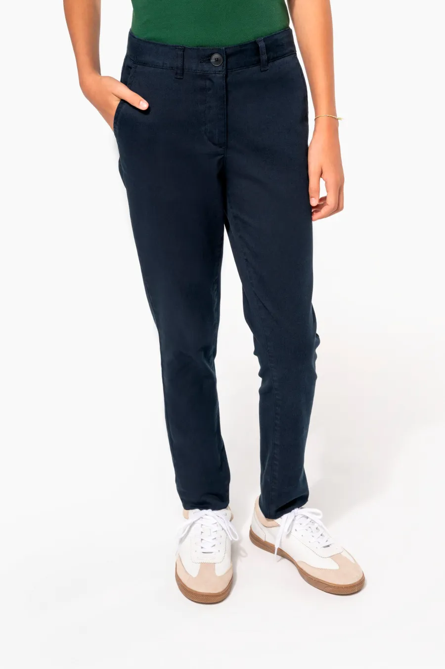 Pantalon chino fille — Kariban personnalisable