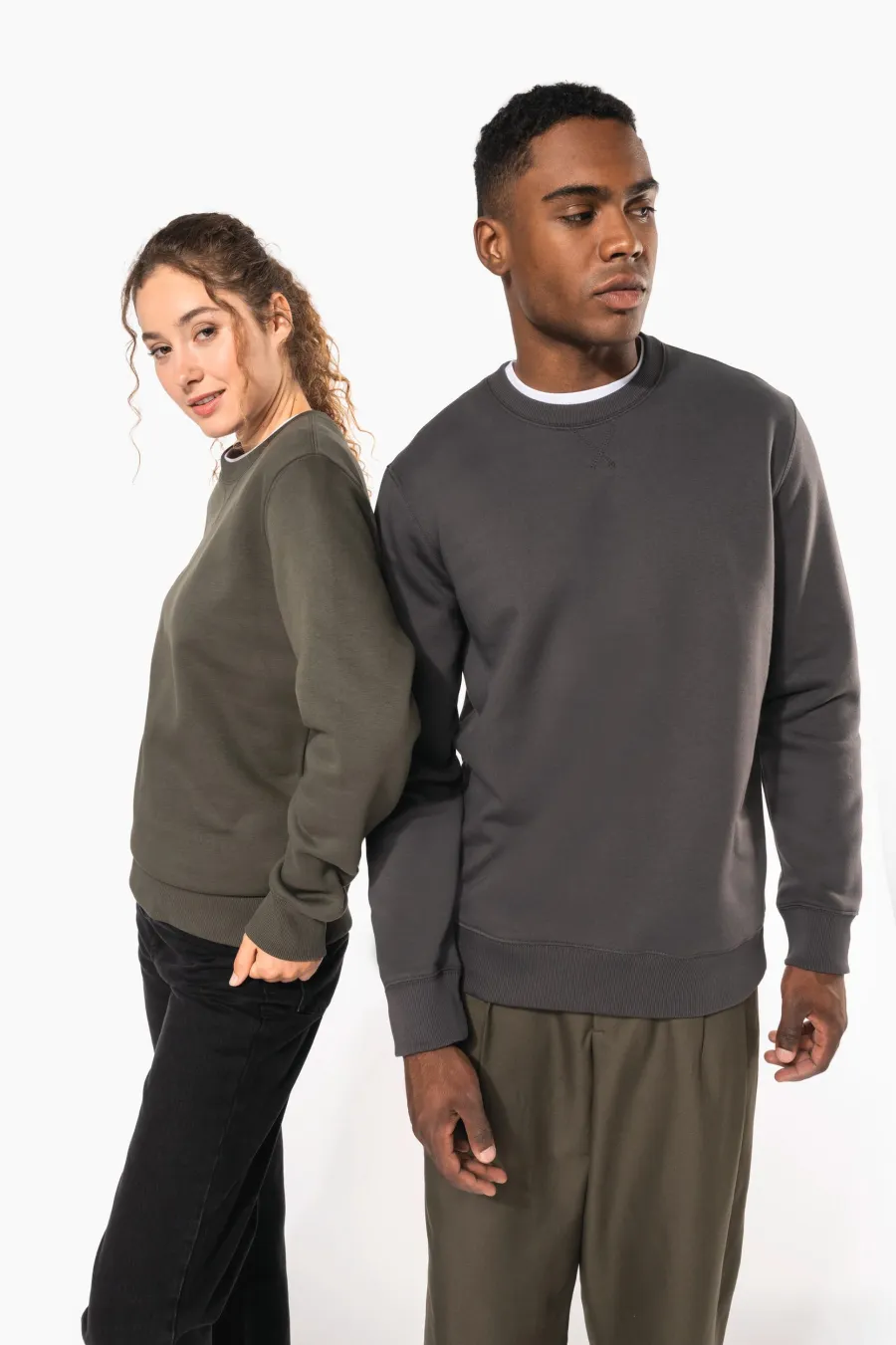 Sweat-shirt col rond unisexe — Kariban personnalisable
