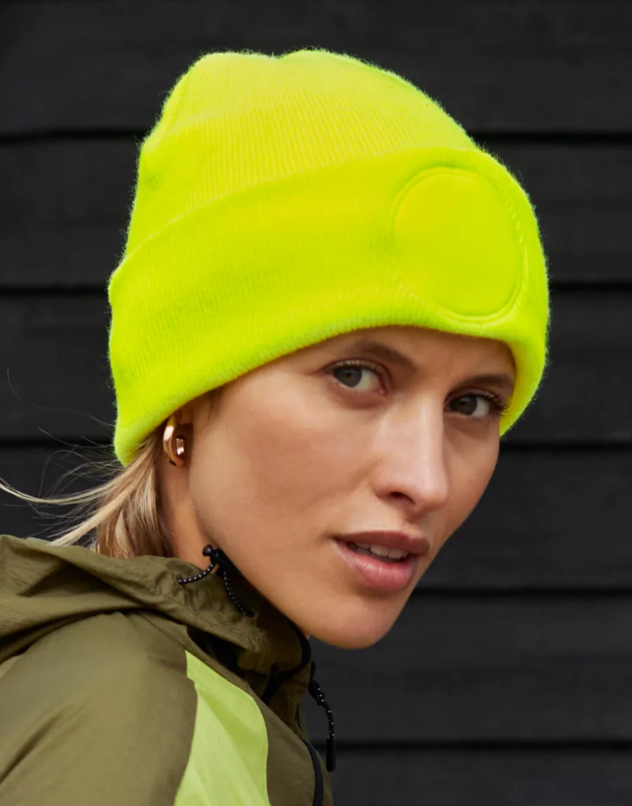 Circular Patch Beanie — Beechfield personnalisable
