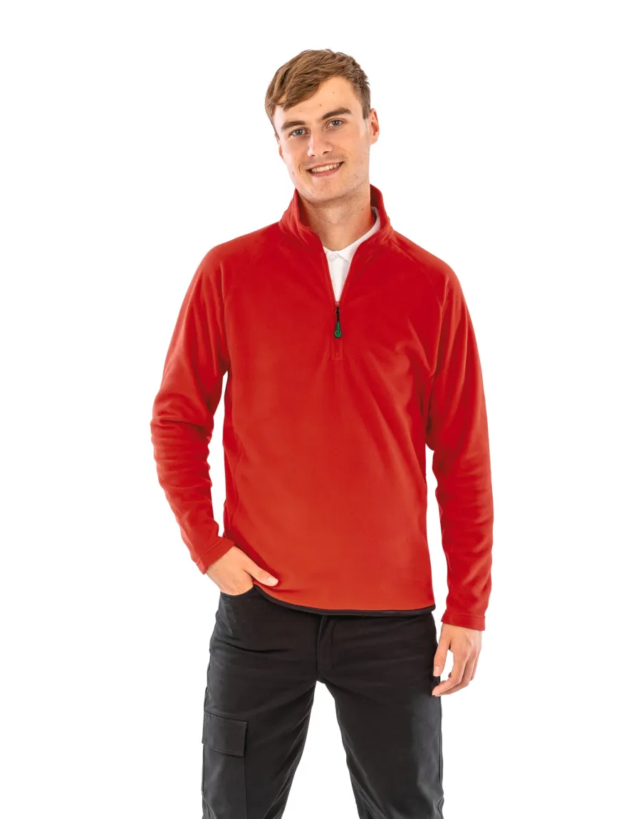 Micropolaire recyclée col zippé — Result personnalisable