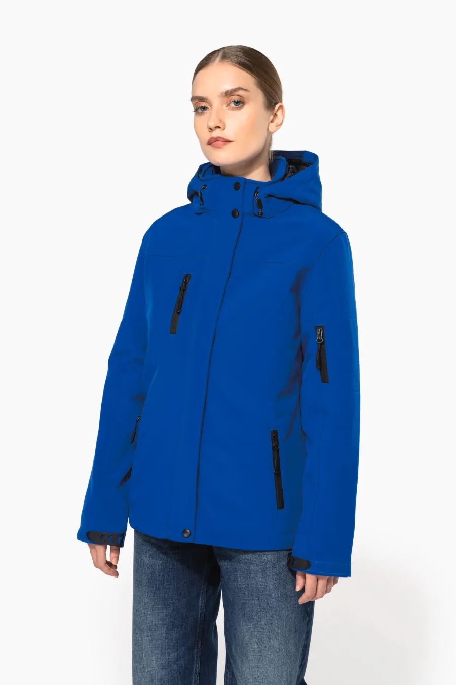 Parka softshell doublée capuche femme — Kariban personnalisable