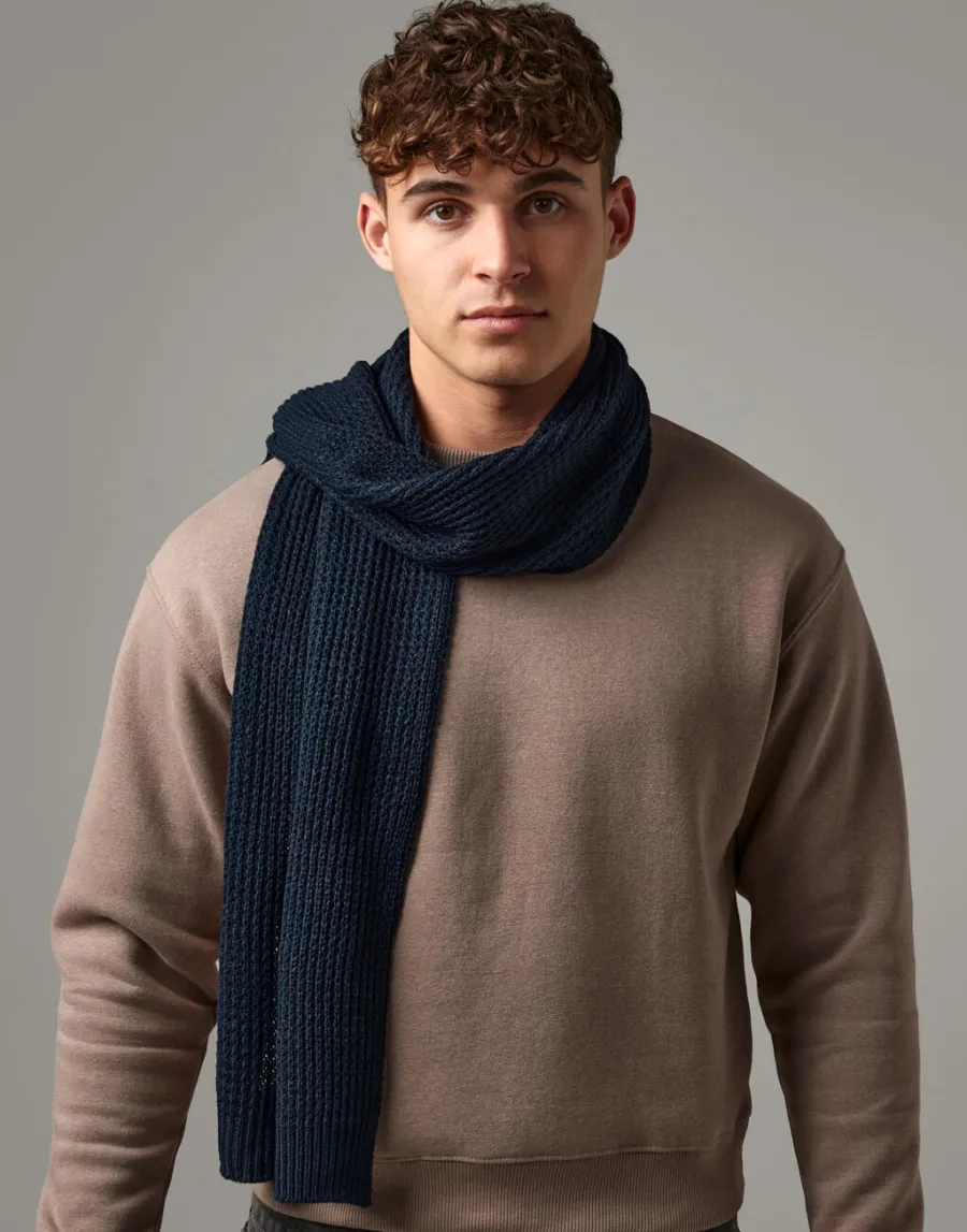 Classic Waffle Knit Scarf — Beechfield personnalisable