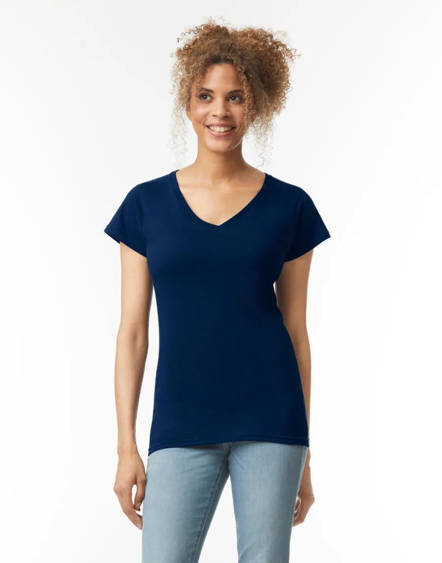 Gildan Ladies Softstyle V-Neck T-Shirt — Gildan personnalisable