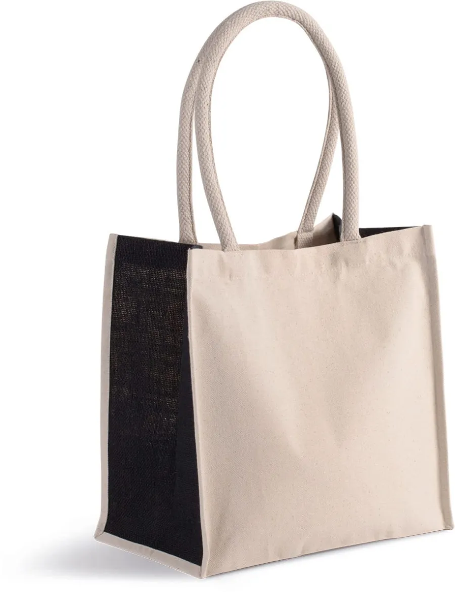 Sac cabas en coton / jute - 17 L — Kimood personnalisable