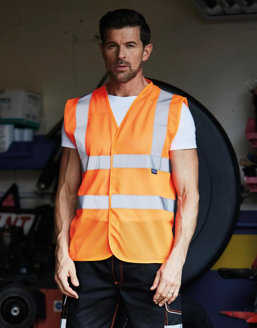 Fluo Open Mesh Waistcoat — Yoko personnalisable