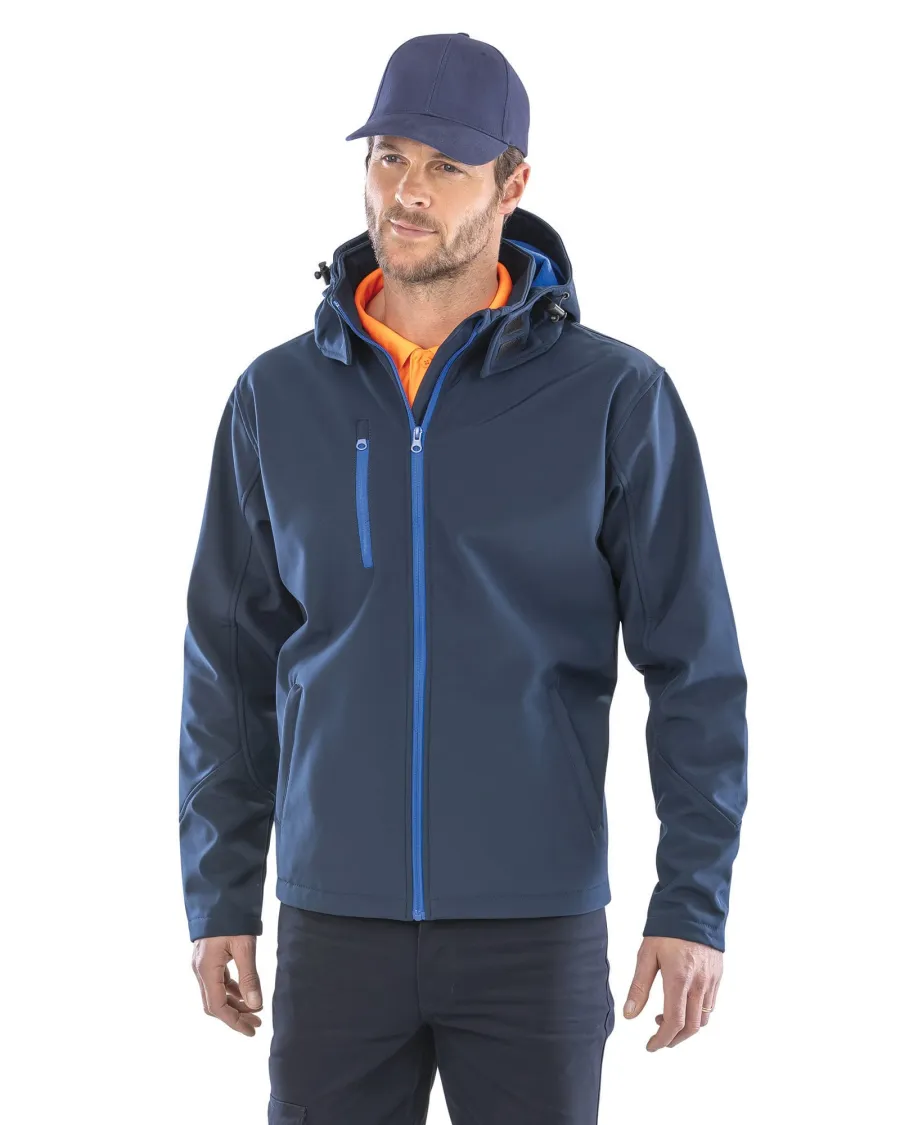 Veste Softshell Capuche Homme TX Performance — Result personnalisable
