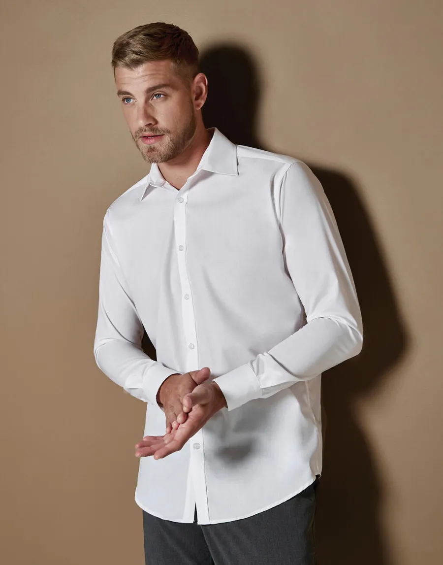 Slim Fit Business Shirt LS — Kustom Kit personnalisable