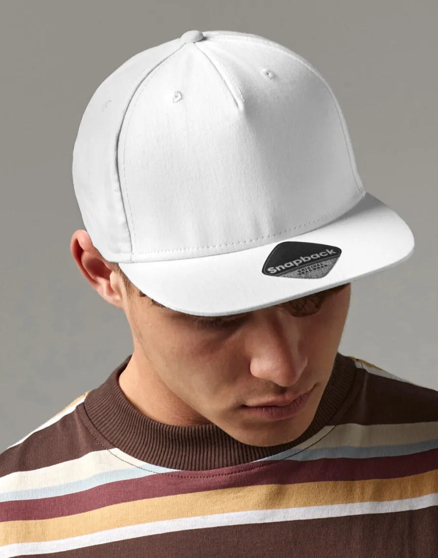 5 Panel Snapback Rapper Cap — Beechfield personnalisable