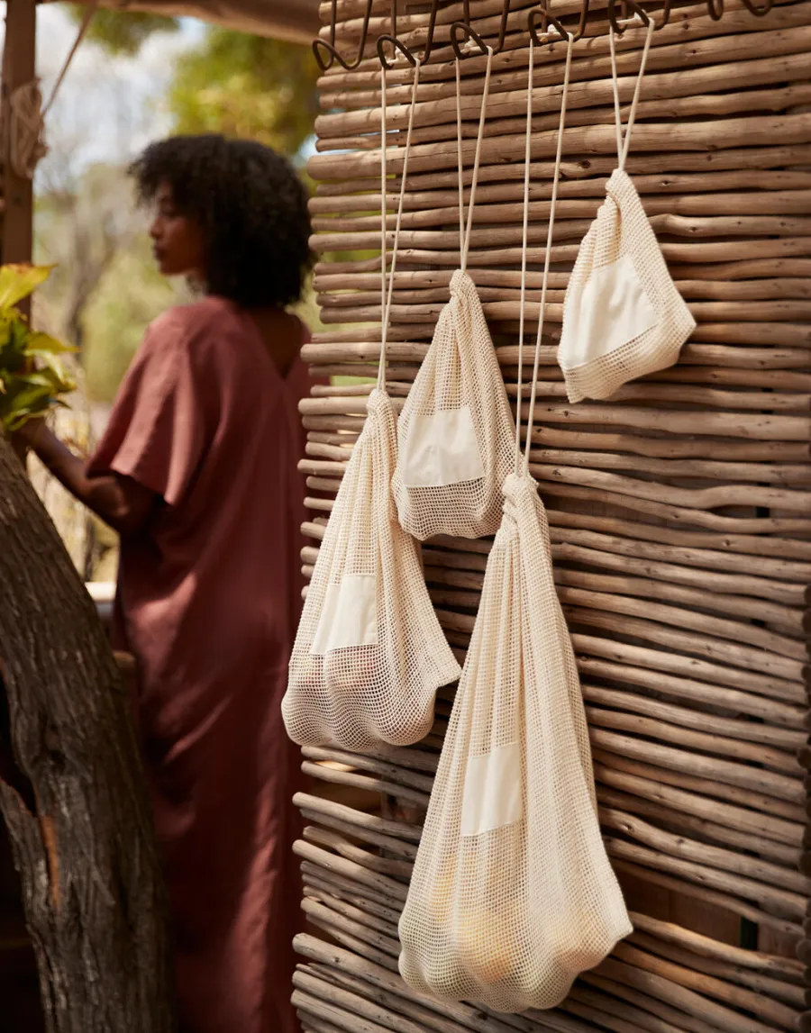 Organic Cotton Mesh Sacks — Westford Mill personnalisable