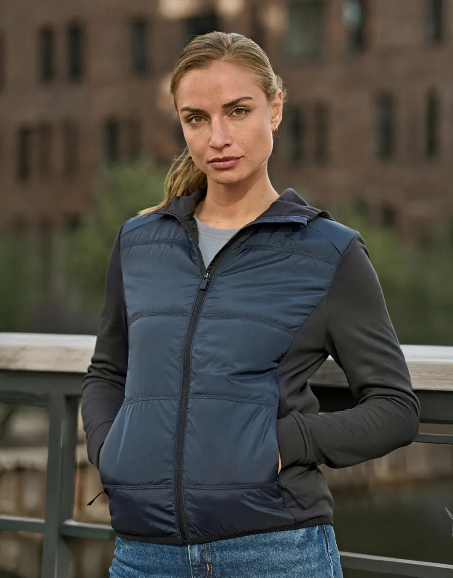 Womens Hybrid-Stretch Hooded Jacket — Tee Jays personnalisable
