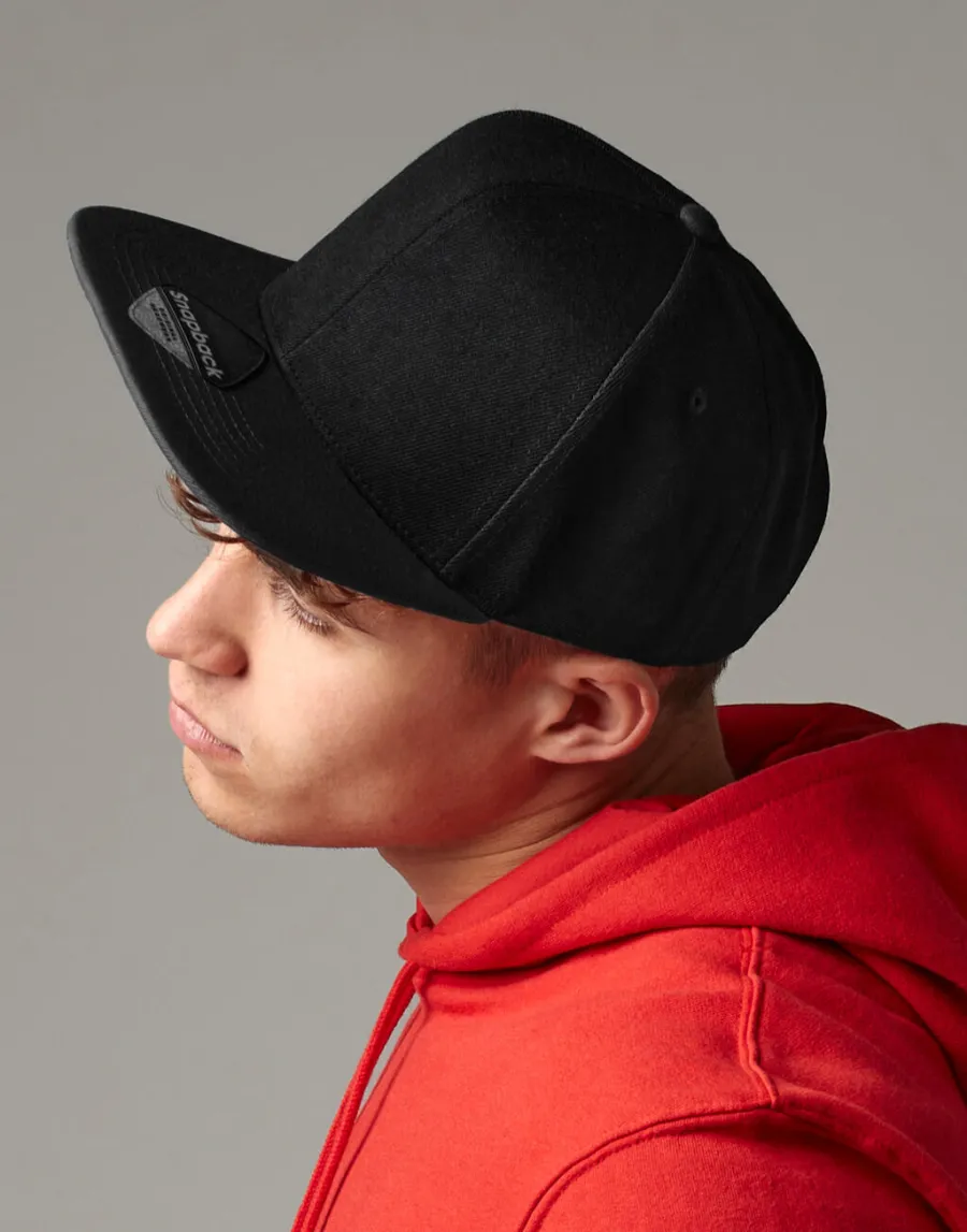 Original Flat Peak 6 Panel Snapback — Beechfield personnalisable