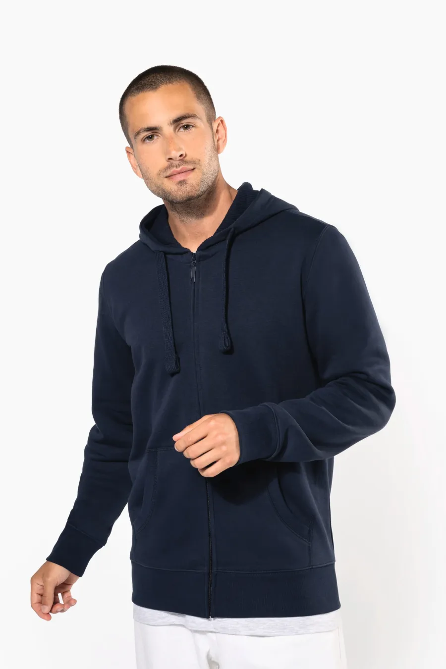 Sweat-shirt zippé capuche homme — Kariban personnalisable