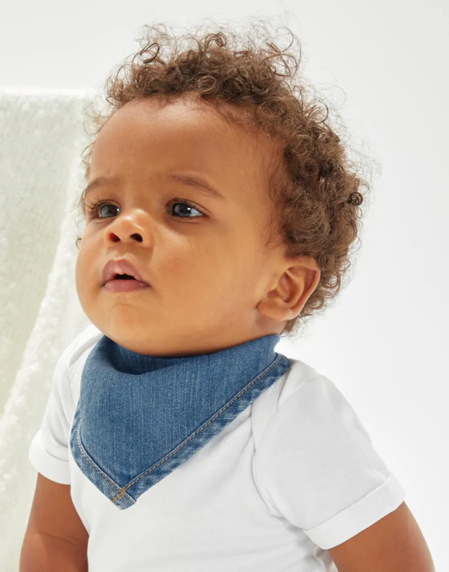 Baby Rocks Denim Bandana Bib — Babybugz personnalisable