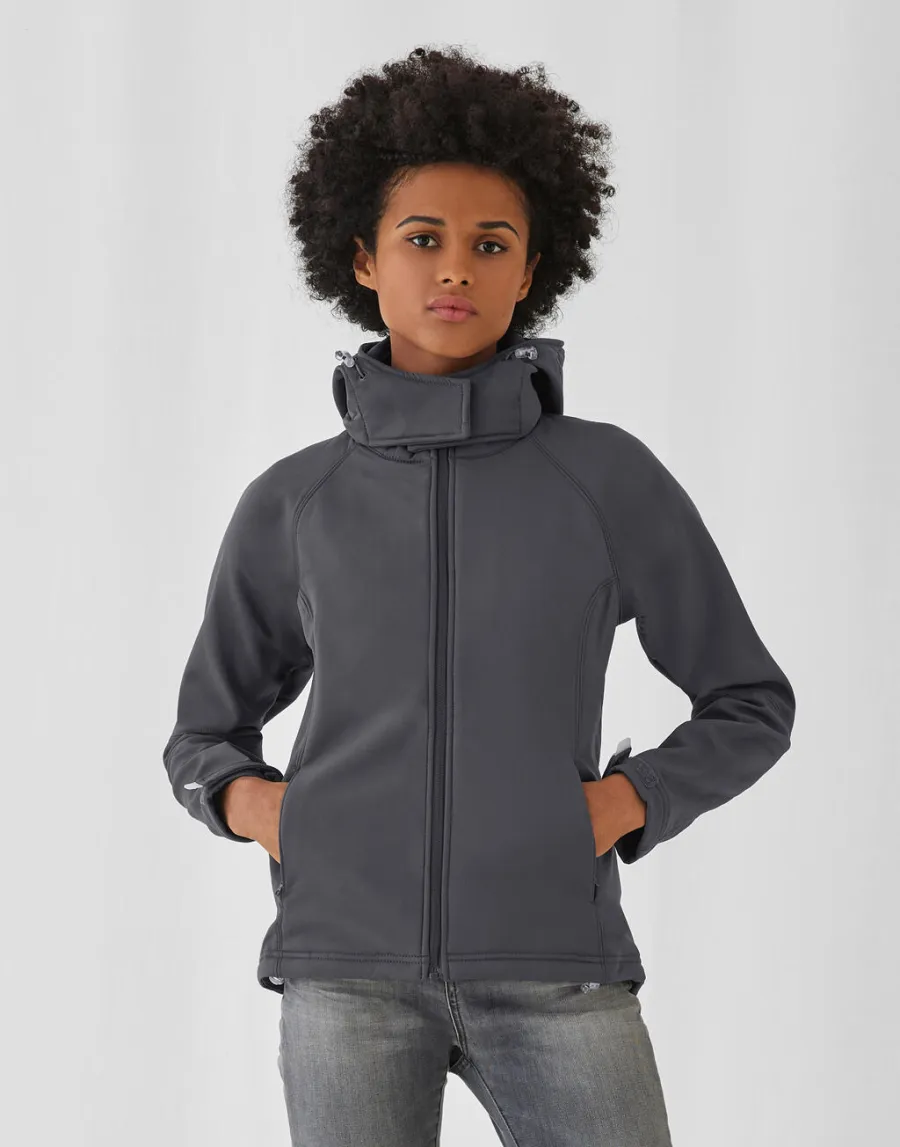 Hooded Softshell/women — B&C Outerwear personnalisable