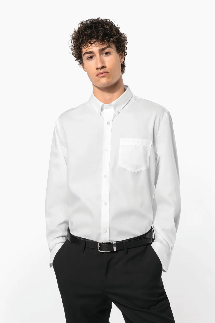 Chemise manches longues sans repassage — Kariban personnalisable