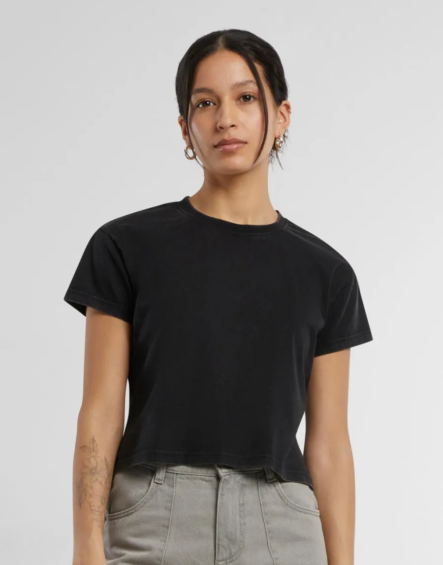 Ladies Vintage Cropped Tee — Build Your Brand personnalisable