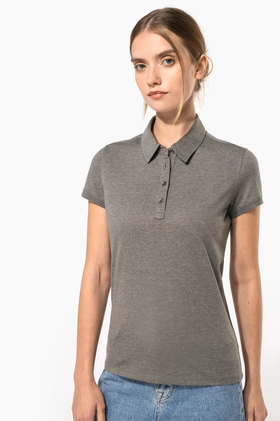 Polo jersey manches courtes femme — Kariban personnalisable