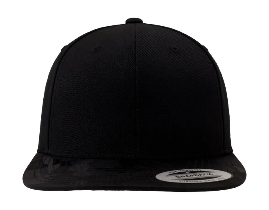 Camo Visor Snapback — Flexfit personnalisable