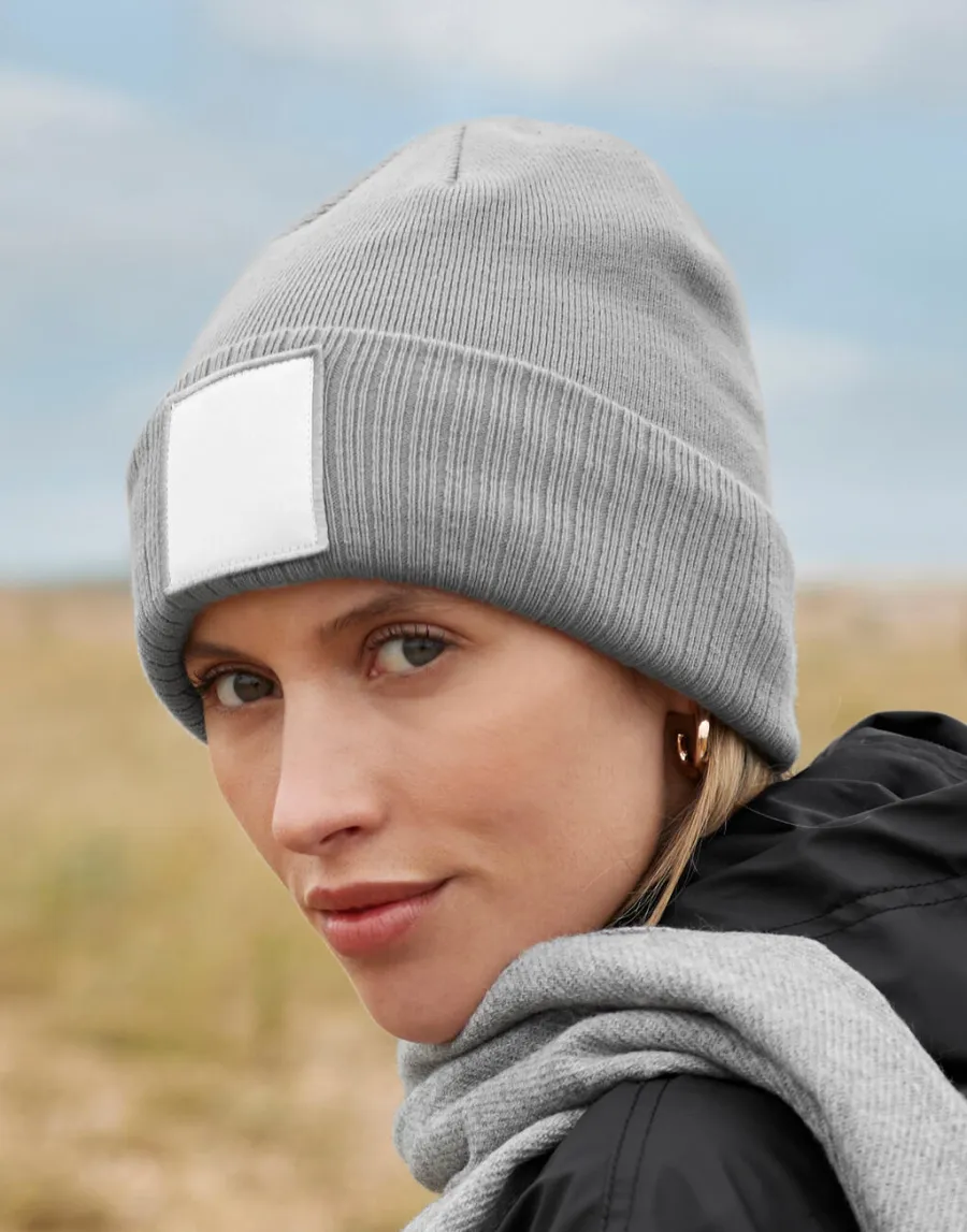 Appliqué Patch Beanie — Beechfield personnalisable