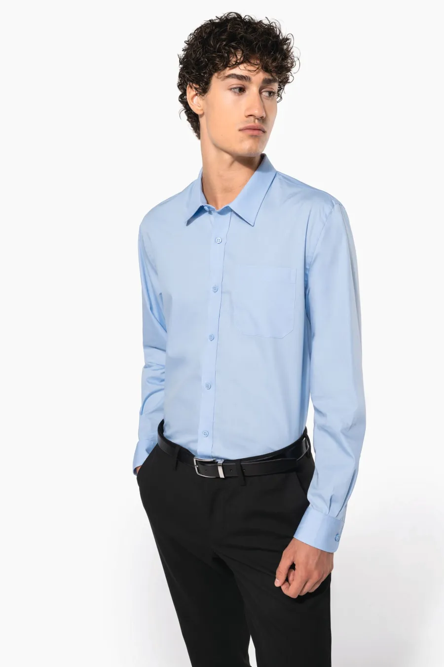 Chemise popeline manches longues — Kariban personnalisable