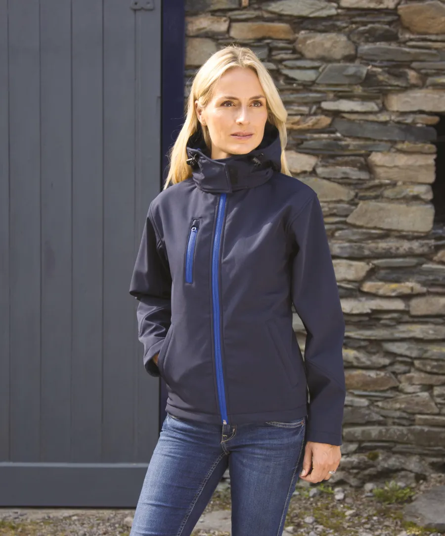 Veste Softshell Capuche Femme TX Performance — Result personnalisable