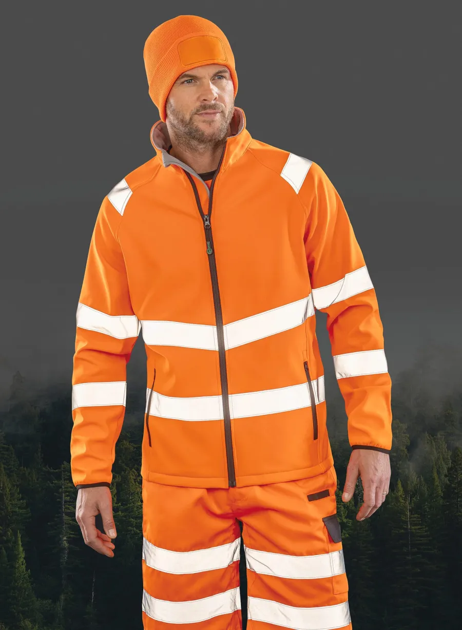 Veste softshell de sécurité recyclée — Result personnalisable