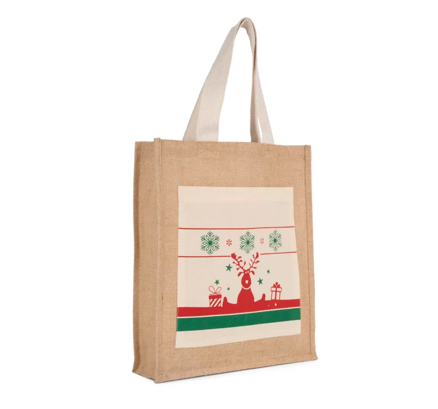 Sac shopping avec motifs de Noël — Kimood personnalisable