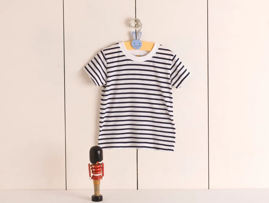 T-shirt rayé manches courtes — Larkwood personnalisable