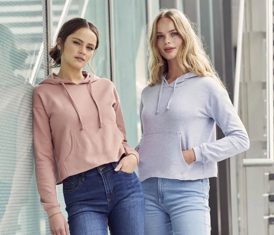 GIRLIE CROPPED HOODIE — Just Hoods personnalisable