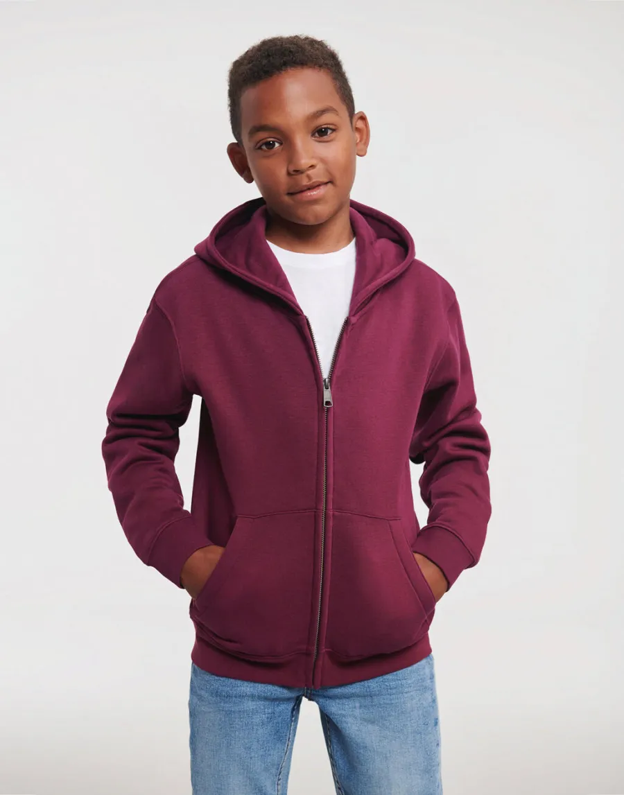 Kids' Authentic Zipped Hood Sweat — Russell Athletic personnalisable