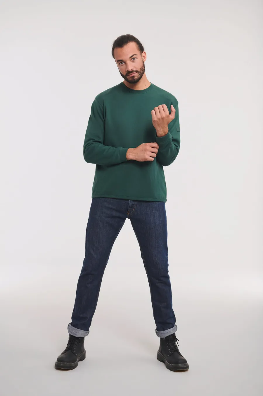 Sweat-shirt Heavy Duty col rond — Russell Athletic personnalisable