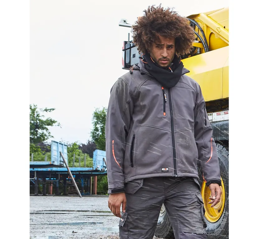 Veste Softshell 3 couches à capuche — Herock personnalisable
