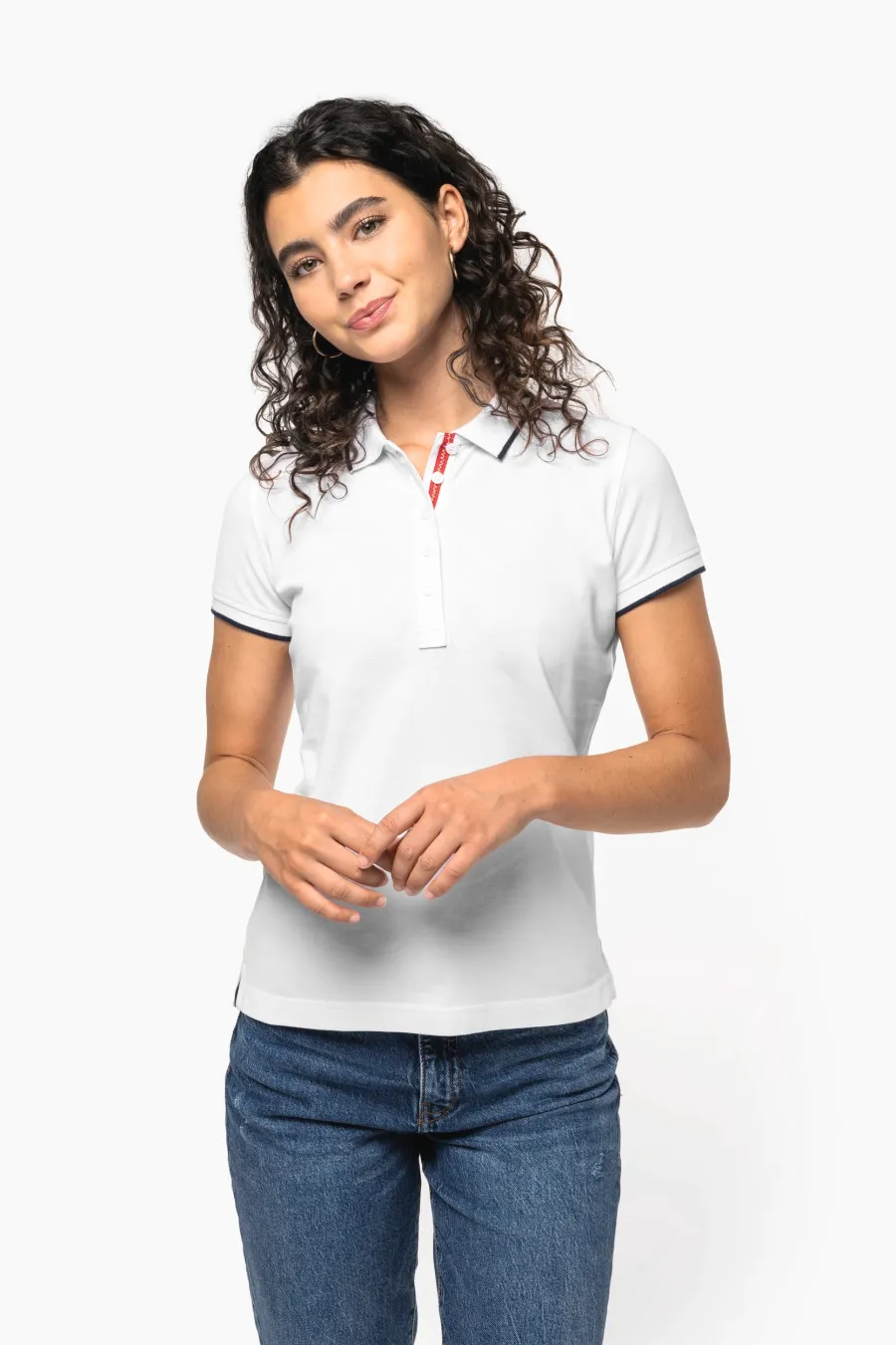Polo maille piquée manches courtes femme — Kariban personnalisable