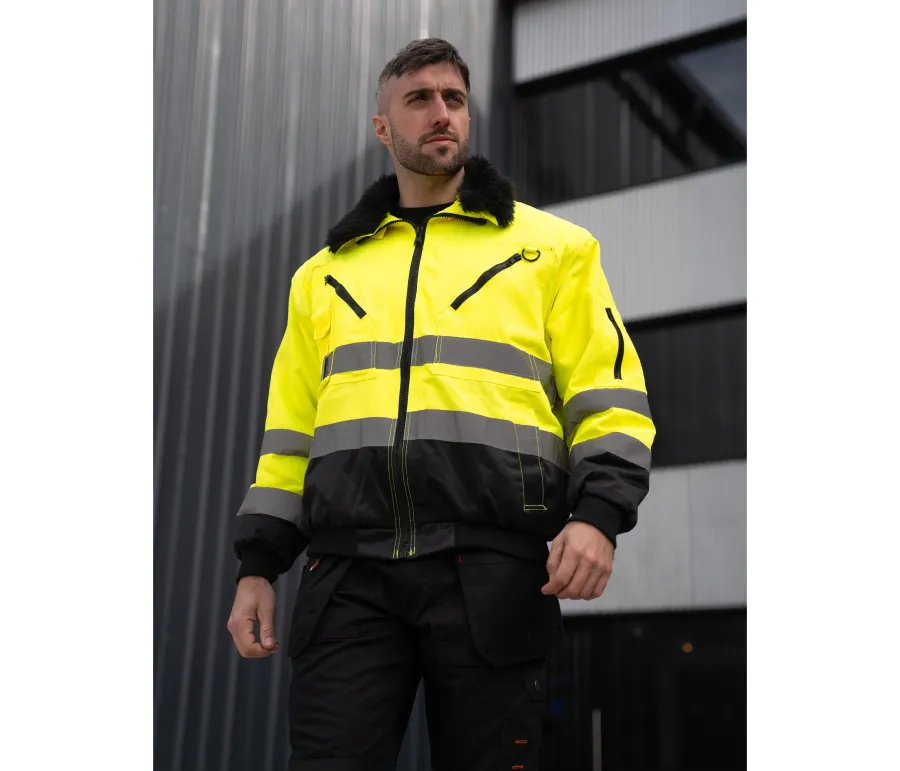 HI-VIS PILOT JACKET "OSLO" — Korntex personnalisable