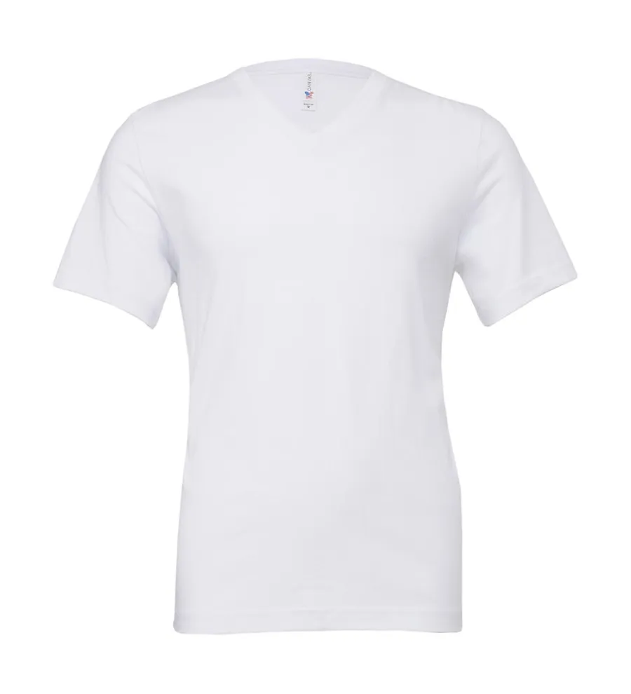 Unisex Jersey V-Neck T-Shirt — Bella+Canvas personnalisable