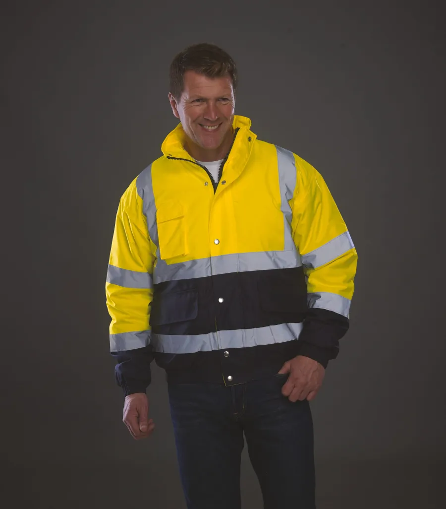 Blouson bicolore haute visibilité — Yoko personnalisable