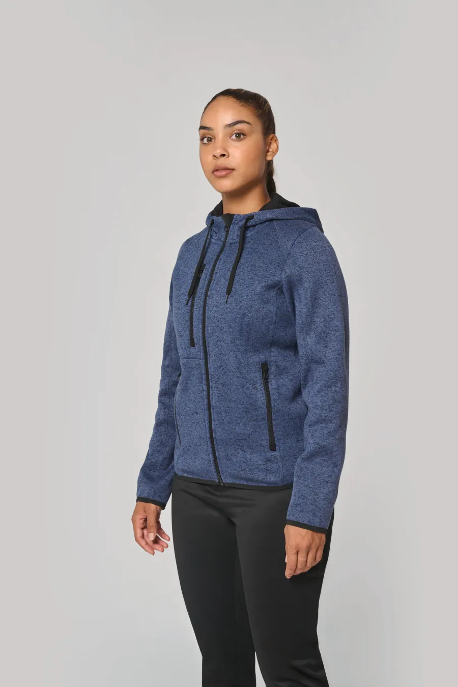 Veste à capuche chinée femme — PROACT personnalisable