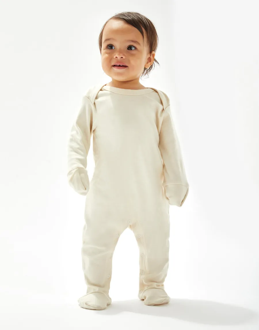 Baby Sleepsuit with Scratch Mitts — Babybugz personnalisable