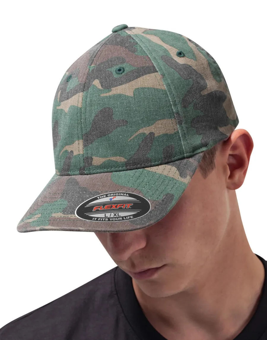 Flexfit Garment Washed Camo (6977CA) — Flexfit personnalisable